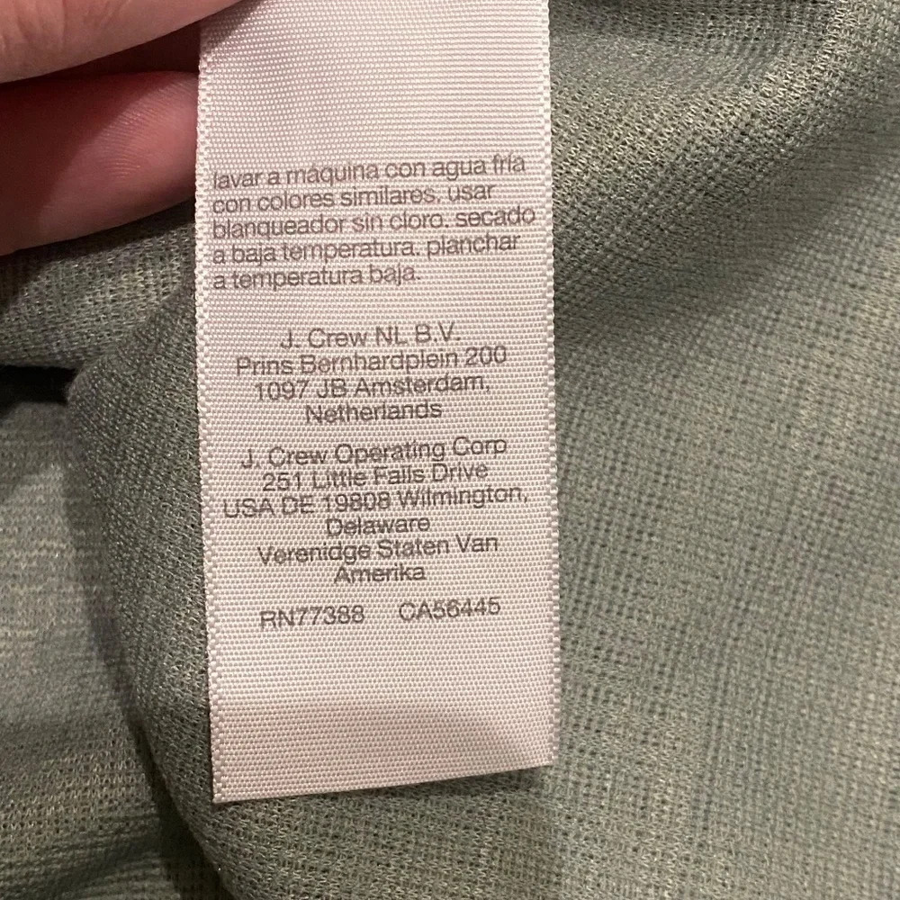New! Madewell V-neck Wrap Dress, light green nwt 16314 - Picture 9 of 11
